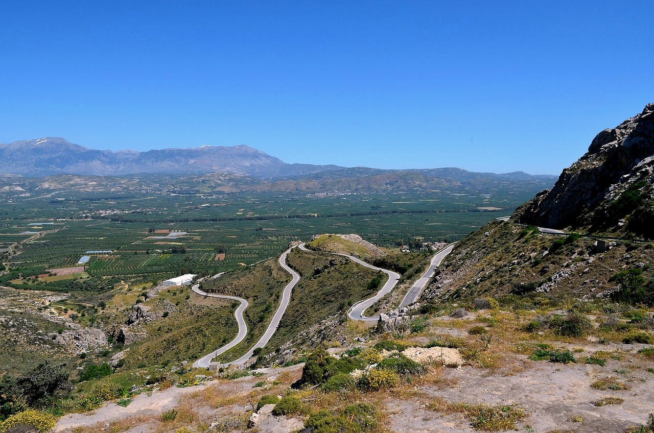 Paysage de montagnes de l'arrière-pays crétois - Crète - Grèce
