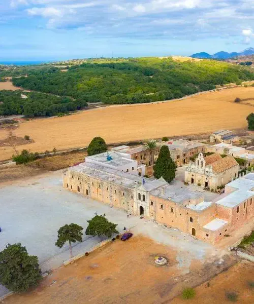 Arkadi Monastery aerial view - Crete - Greece