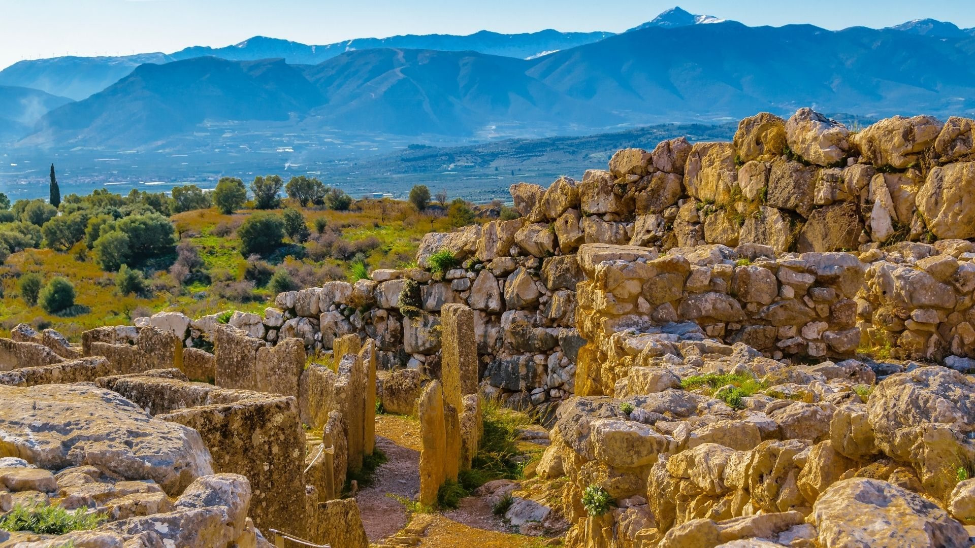 Le site antique de Mycènes, dans le Péloponnèse