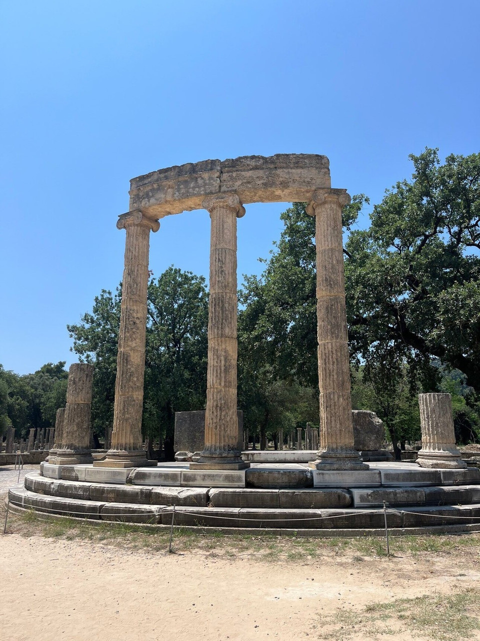 Le site archéologique d'Olympie, dans le Péloponnèse