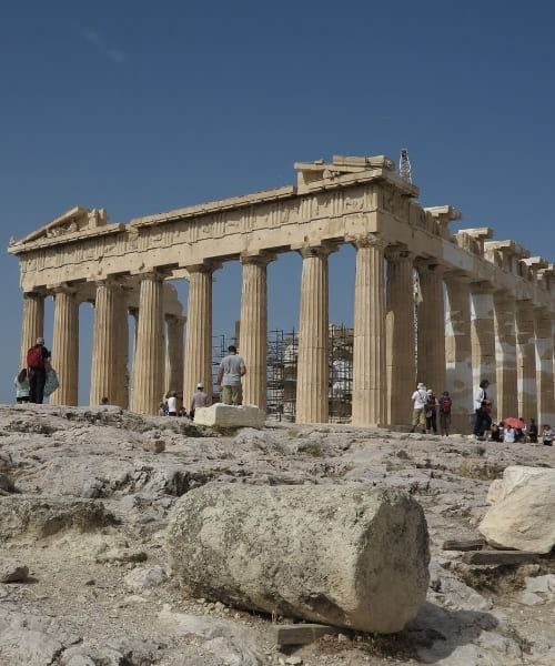 Vue du Parthénon, sur l'Acropole d'Athènes © François Ribard