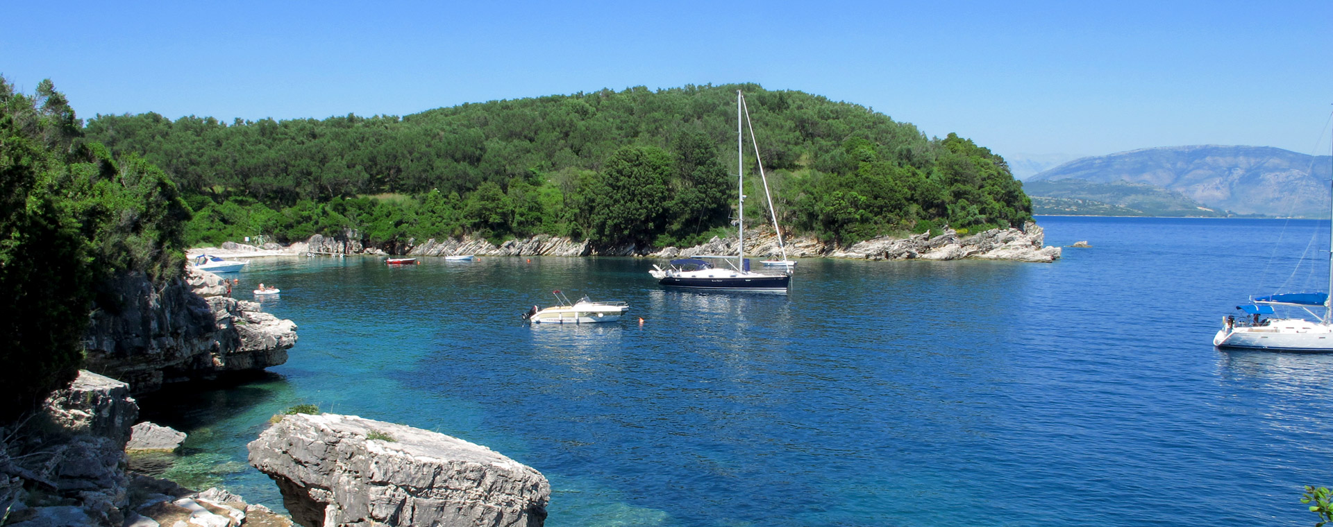 Baie de Gialiskari sur l'île de Corfou