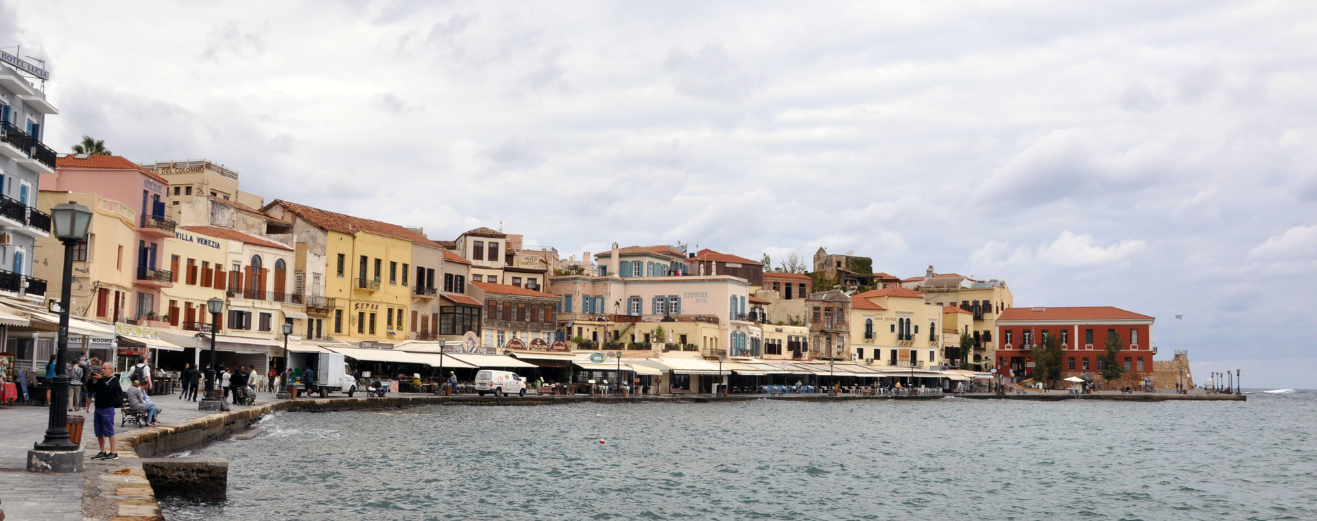 Crete, White mountains and azure sea