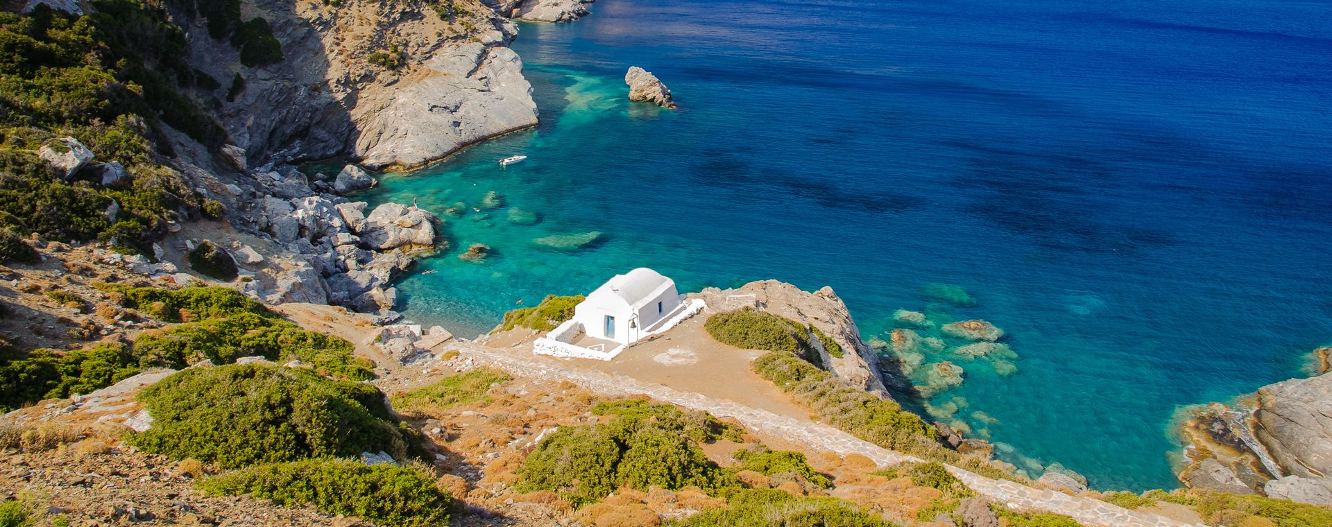 Chapelle d'Agia Anna sur l'île d'Amorgos, Cyclades