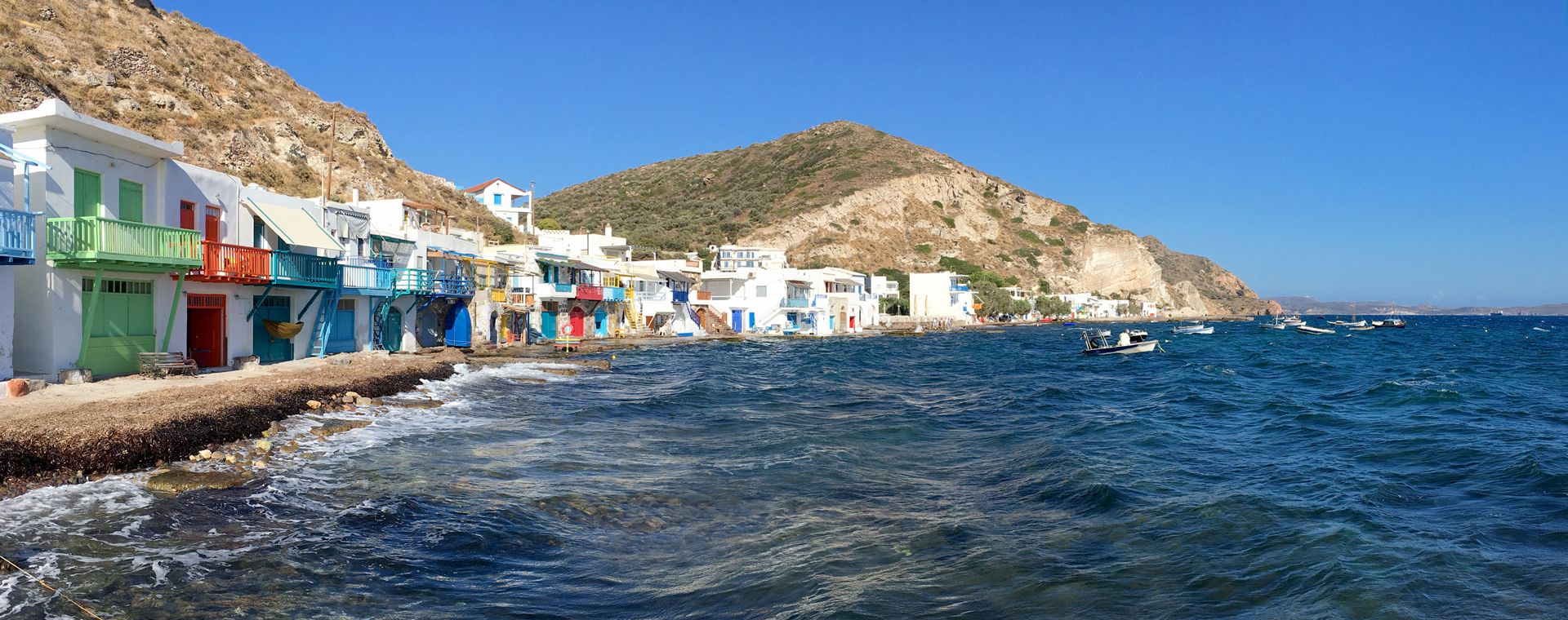 The charming colorful village of Klima, island of Milos, Cyclades