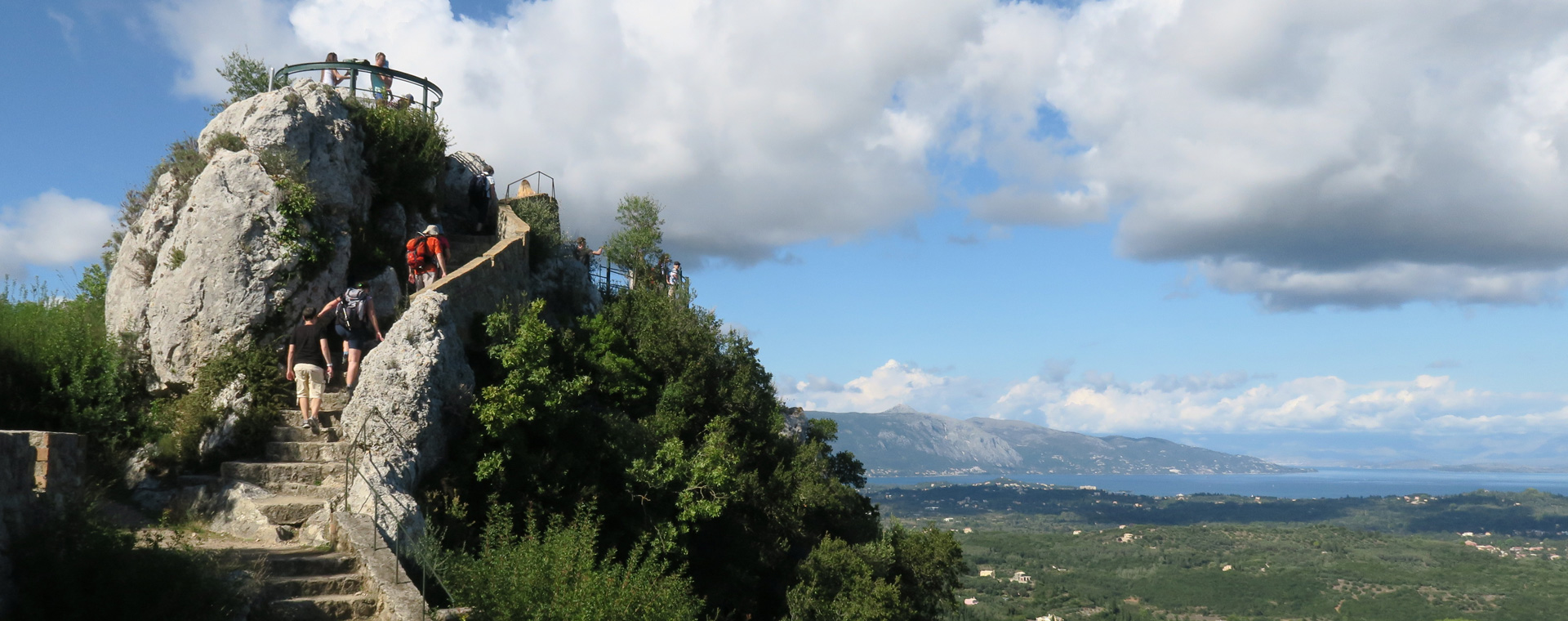 Kaiser's observatory, "Kaiser's Throne" on top of Pelekas, Corfu