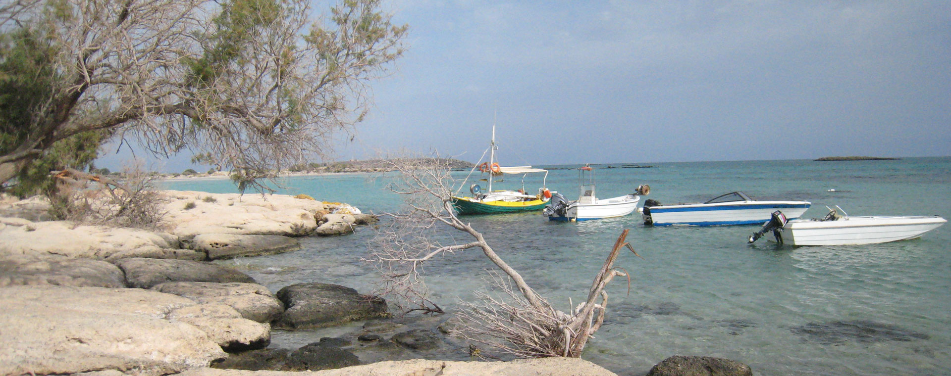 Crete, White mountains and azure sea