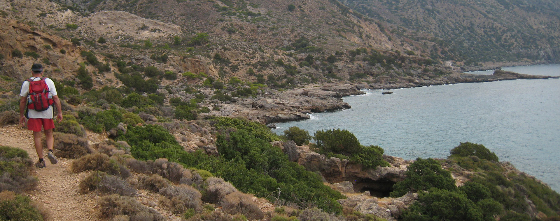 Crete, White mountains and azure sea