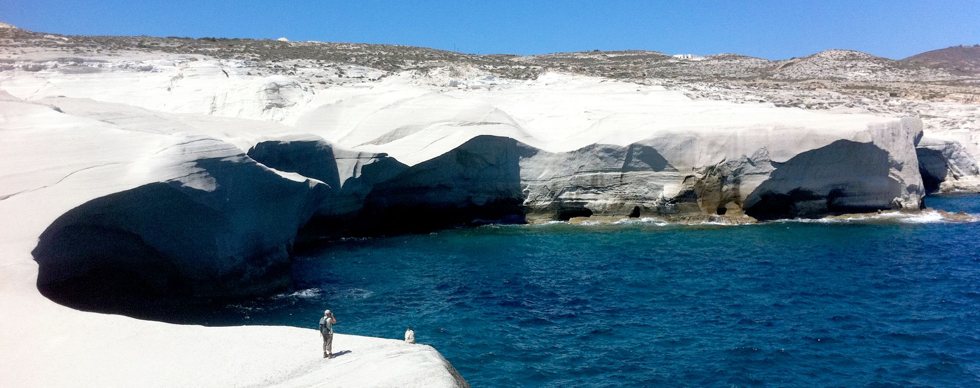 Falaises de Sarakiniko sur l'île de Milos