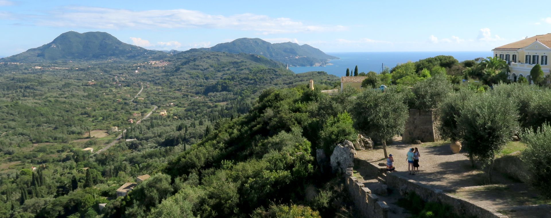 Île de Corfou depuis le Trône du Kaiser