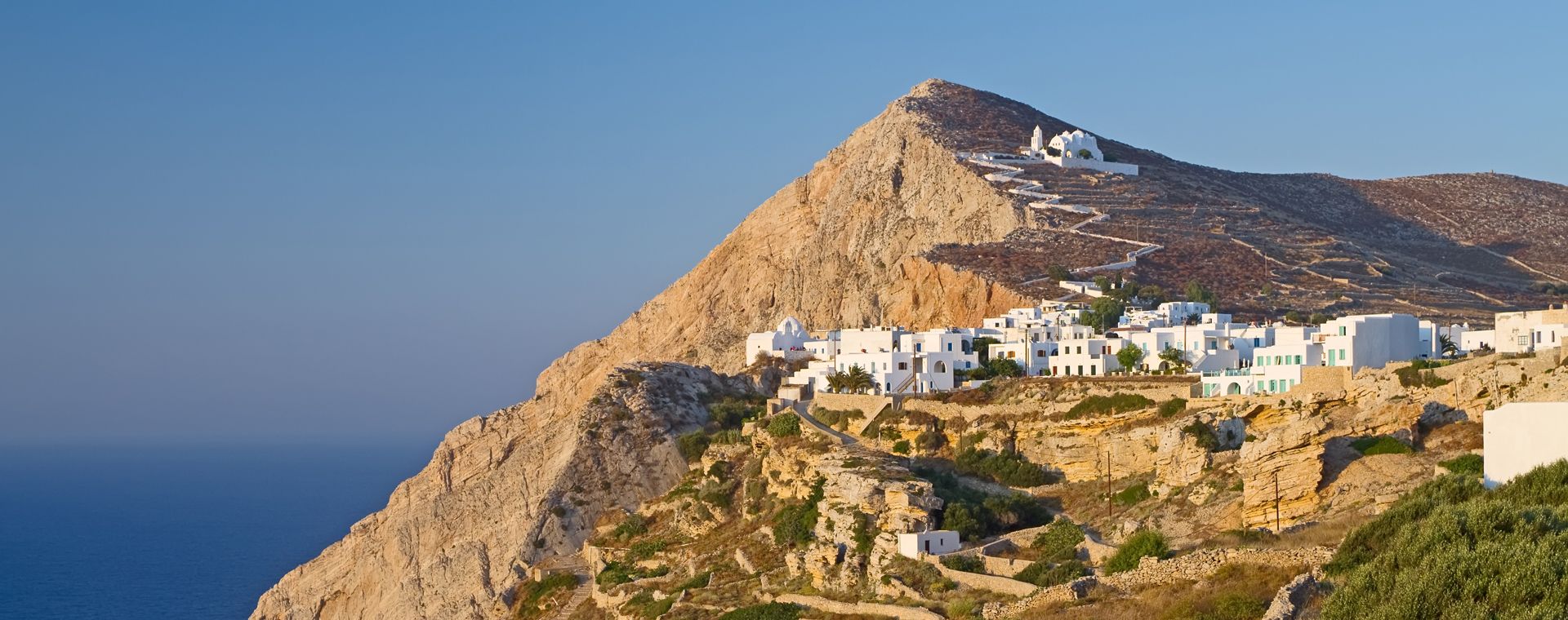 L'île de Folégandros, dans les Cyclades, en Grèce