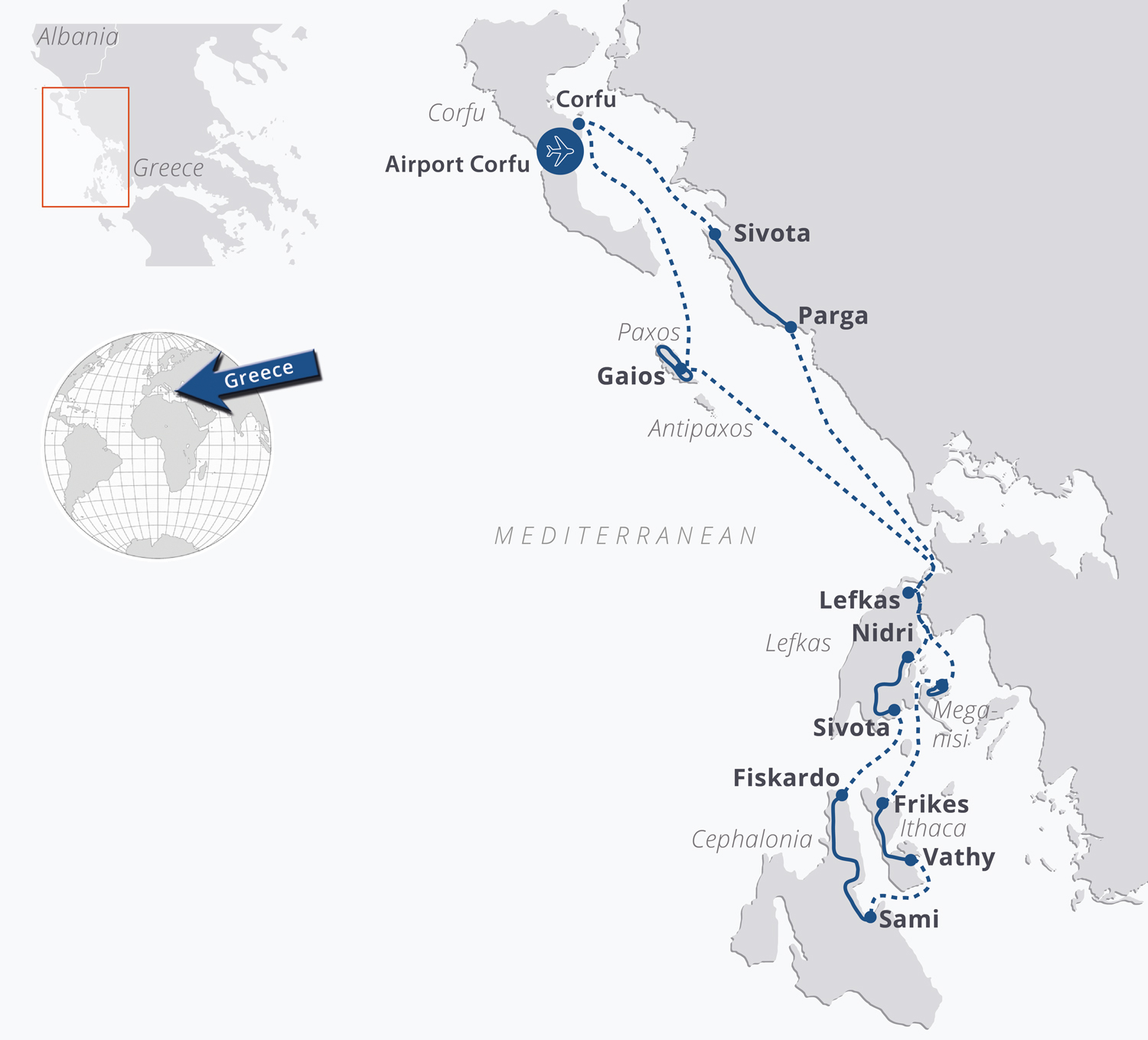 Carte du séjour à vélo