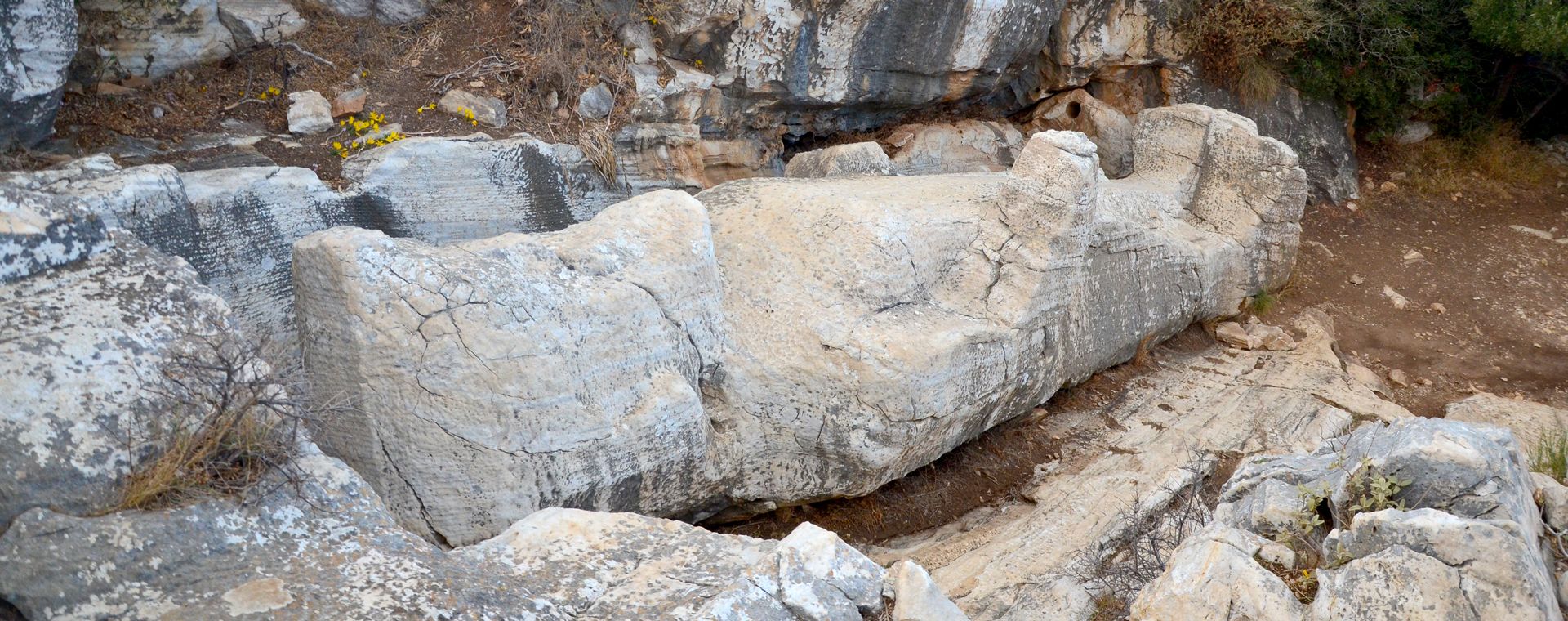 Le Kouros d'Apollonas à Naxos