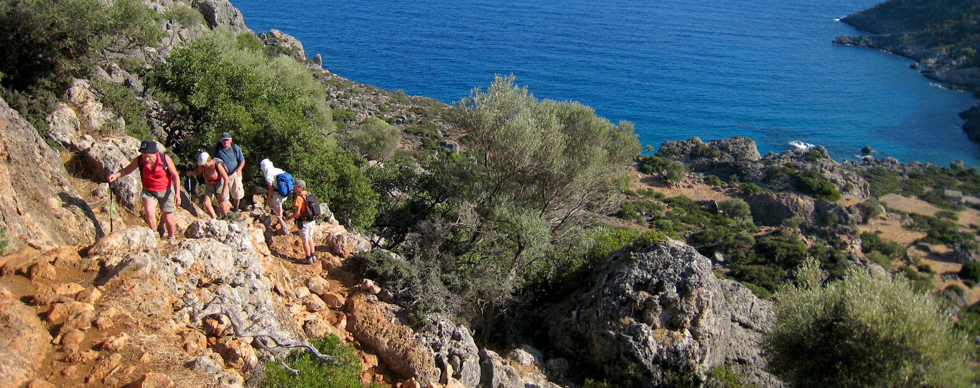 Randonnée au-dessus de Lissos en Crète