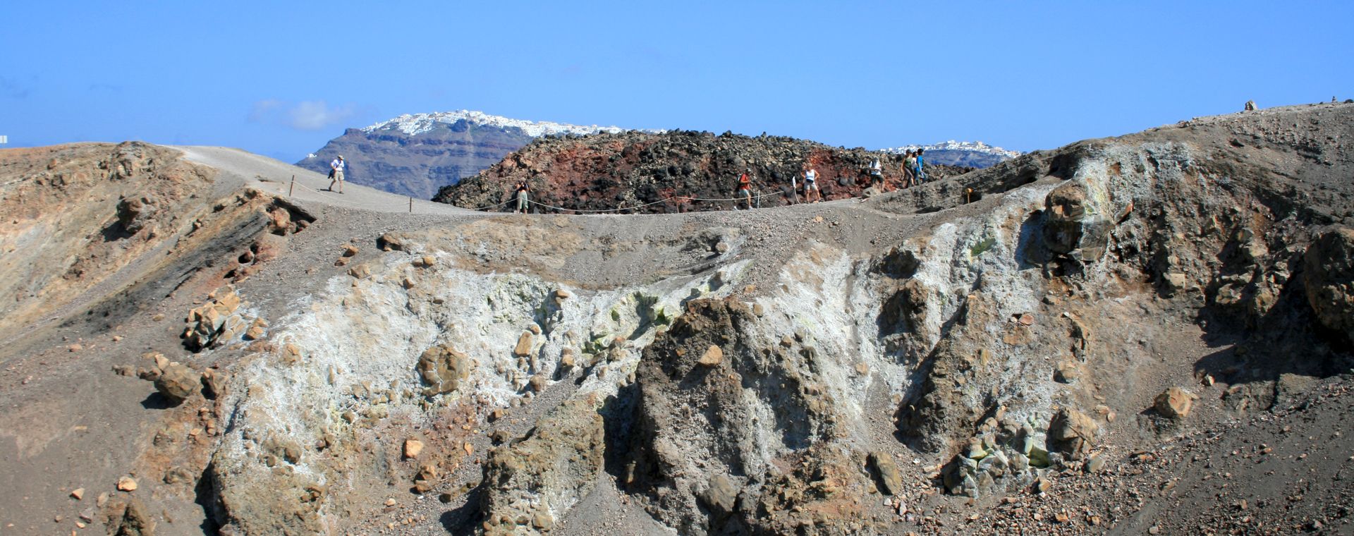 Hike on Thirasia Island in the Cyclades