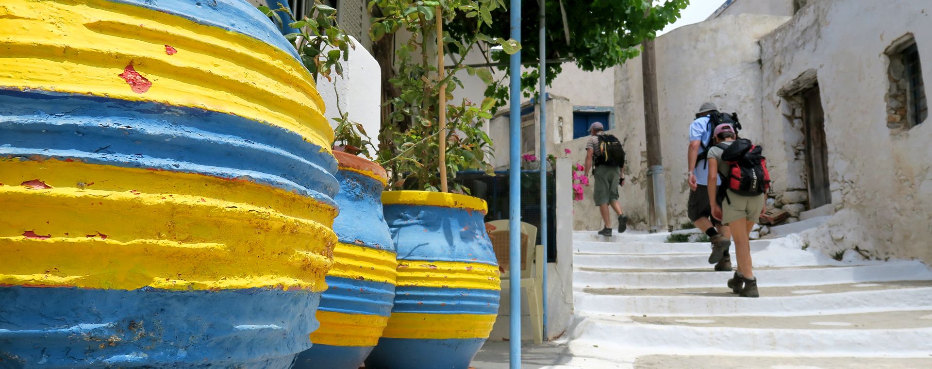 Randonnée dans un village d'Amorgos