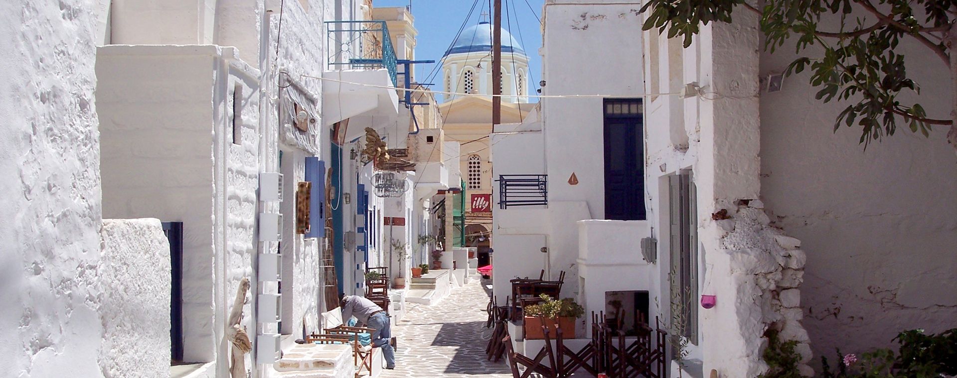 Ruelle de Chorio sur l'île de Kimolos, Cyclades
