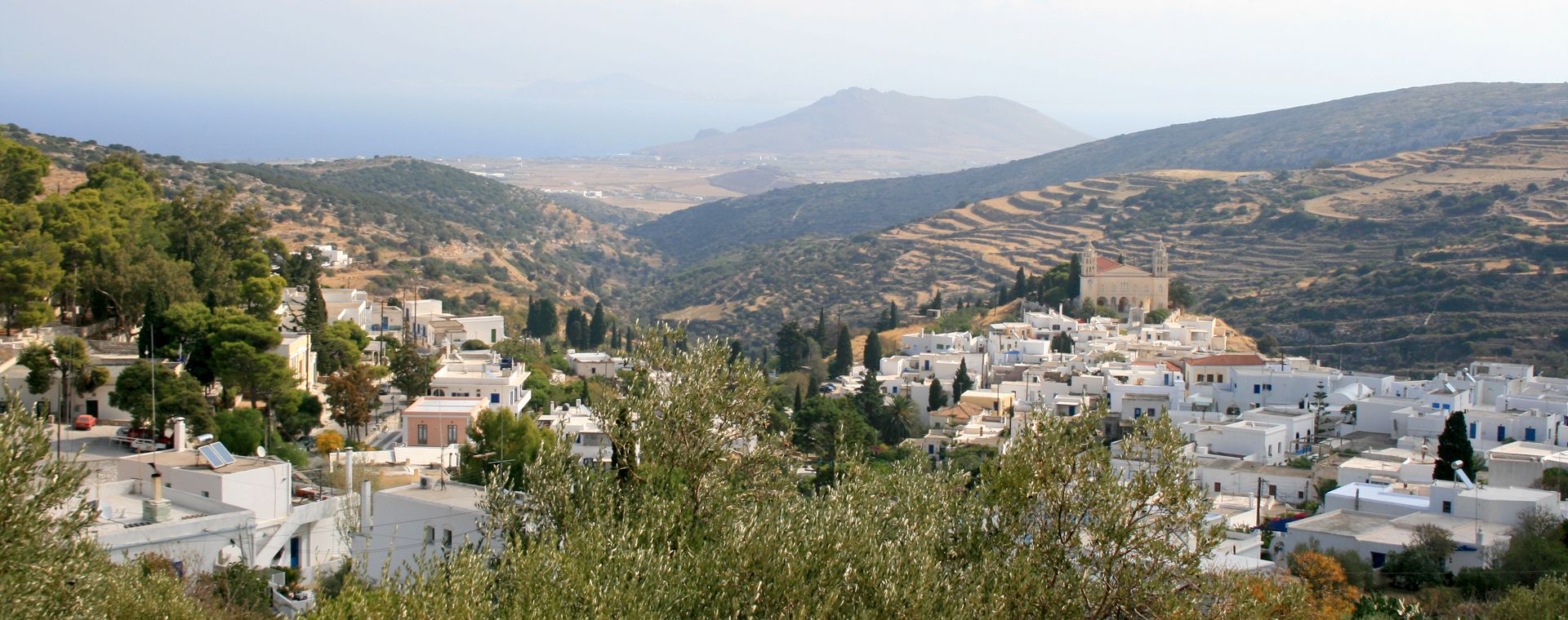 Village de Lefkés sur l'île de Paros