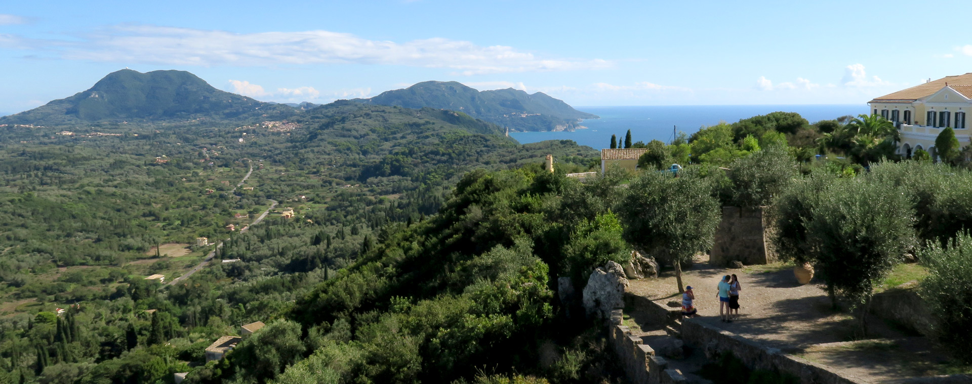 Vue depuis le trône du Kaiser à Pélekas