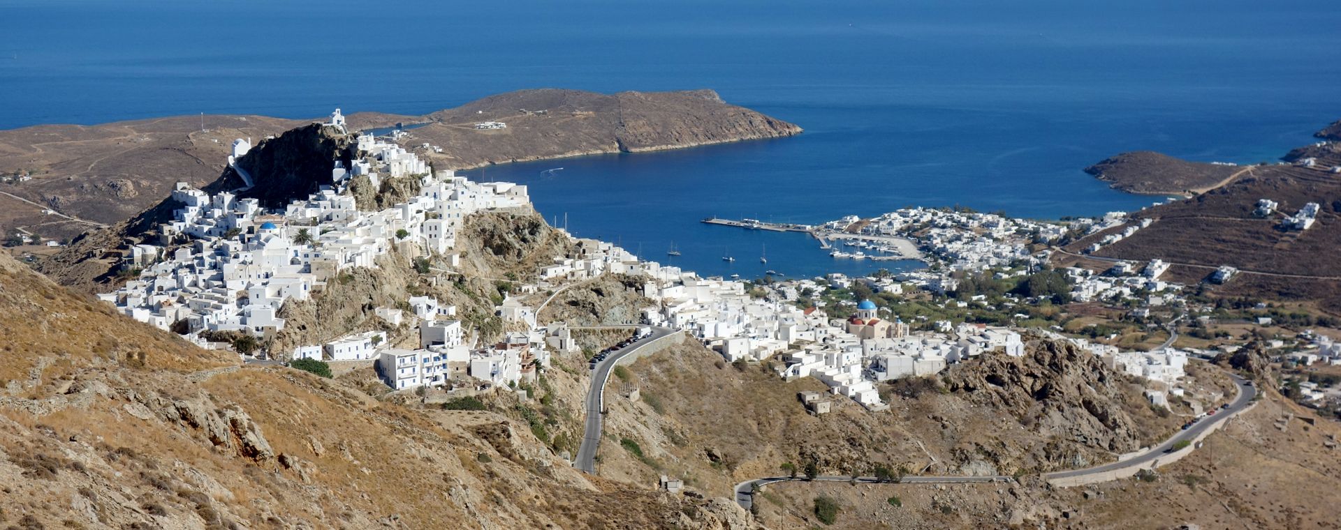 View of the astonishing chora of Serifos